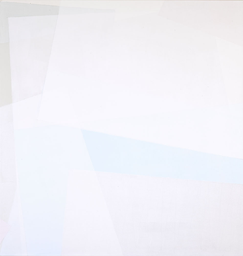 Susanne Lyner, Serie Gelindegesagt, 100 x 95 cm, Acryl auf Baumwolle