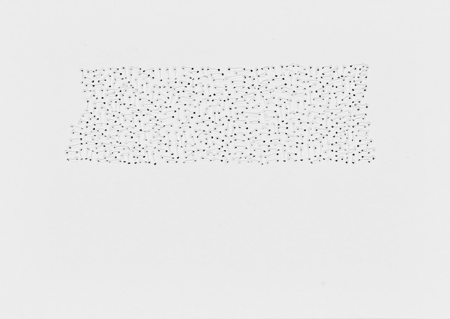 Susanne Lyner, 2020-21_Nr.10_14,8x10,5_umgarntes, Garn auf Karton, je 10,5 x 14,8 cm