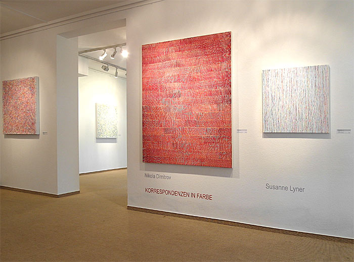 Galerie Magnus P. Gerdsen, Ausstellungsansicht Korrespondenzen mit Werken von Nikola Dimitrov und Susanne Lyner